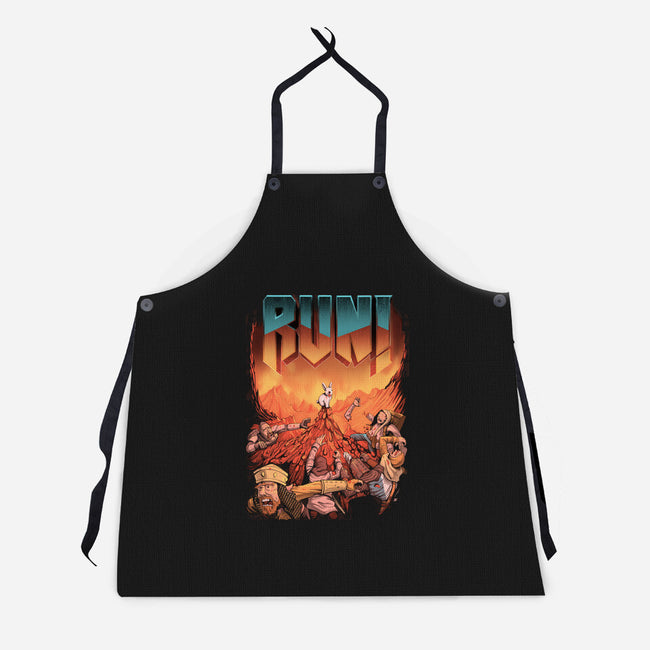RUN!-unisex kitchen apron-MoisEscudero
