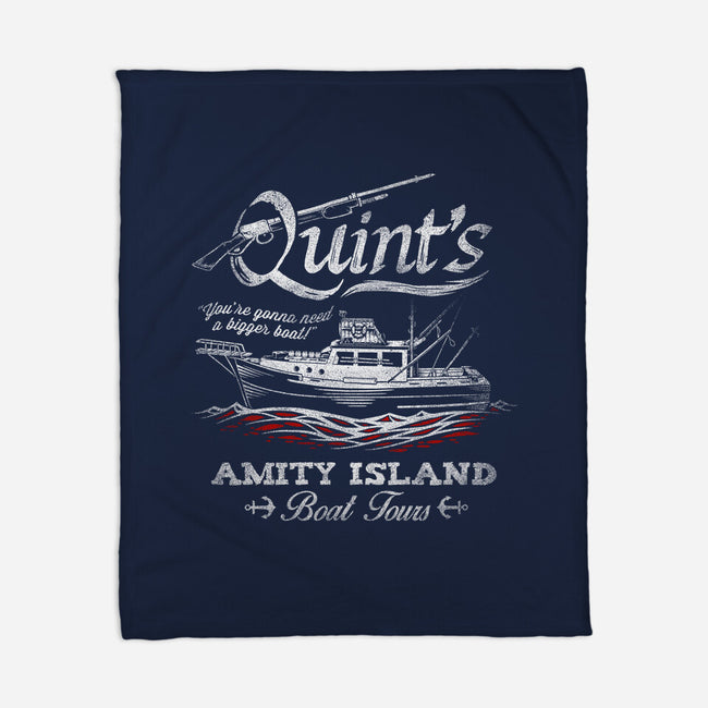 Quint's Boat Tours-none fleece blanket-Punksthetic
