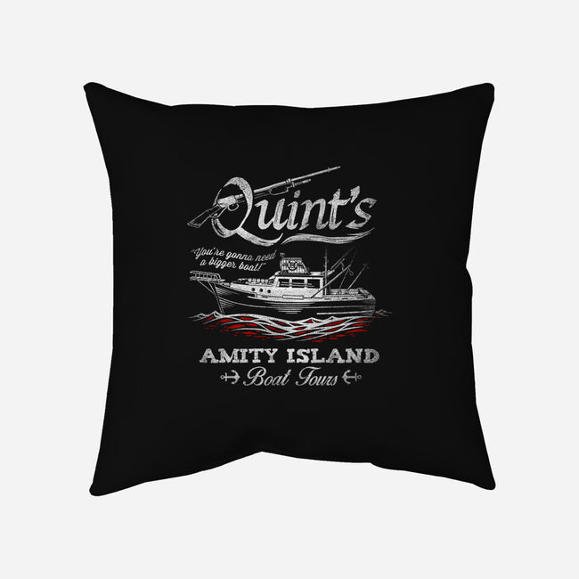 Quint's Boat Tours-none removable cover w insert throw pillow-Punksthetic