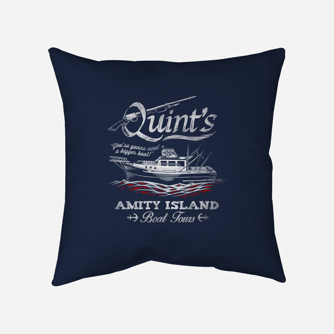 Quint's Boat Tours-none removable cover w insert throw pillow-Punksthetic