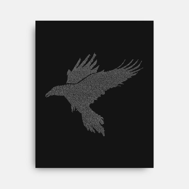 Quoth The Raven-none stretched canvas-mikematola