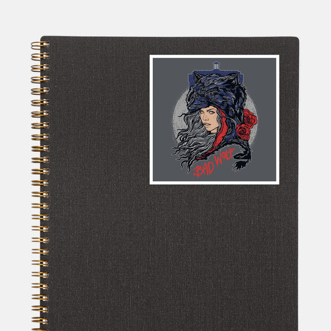 Bad Wolf Skinned-none glossy sticker-zerobriant