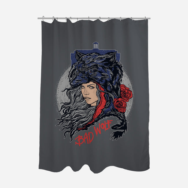 Bad Wolf Skinned-none polyester shower curtain-zerobriant