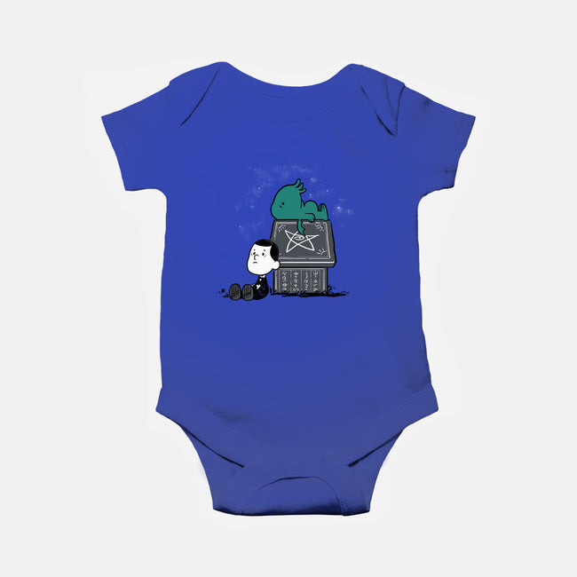 Call of Snoophulhu-baby basic onesie-queenmob
