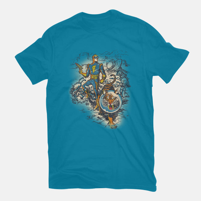 Calvin, Spiffy Spaceman-womens basic tee-Captain Ribman
