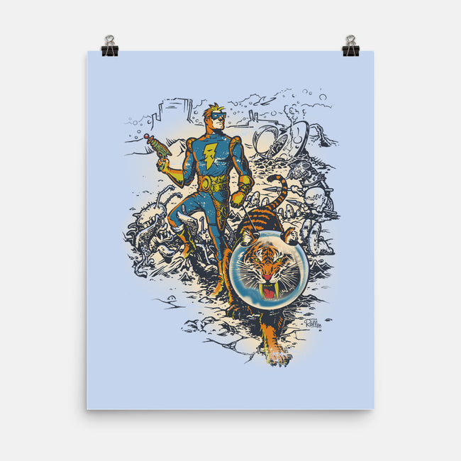 Calvin, Spiffy Spaceman-none matte poster-Captain Ribman