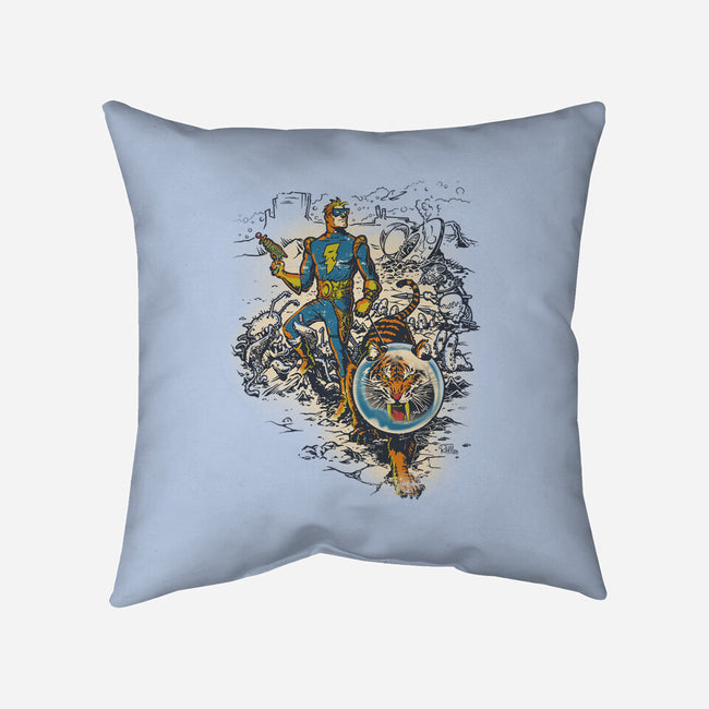Calvin, Spiffy Spaceman-none removable cover w insert throw pillow-Captain Ribman