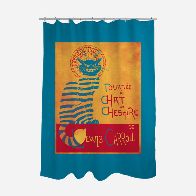 Chat du Cheshire-none polyester shower curtain-Harantula