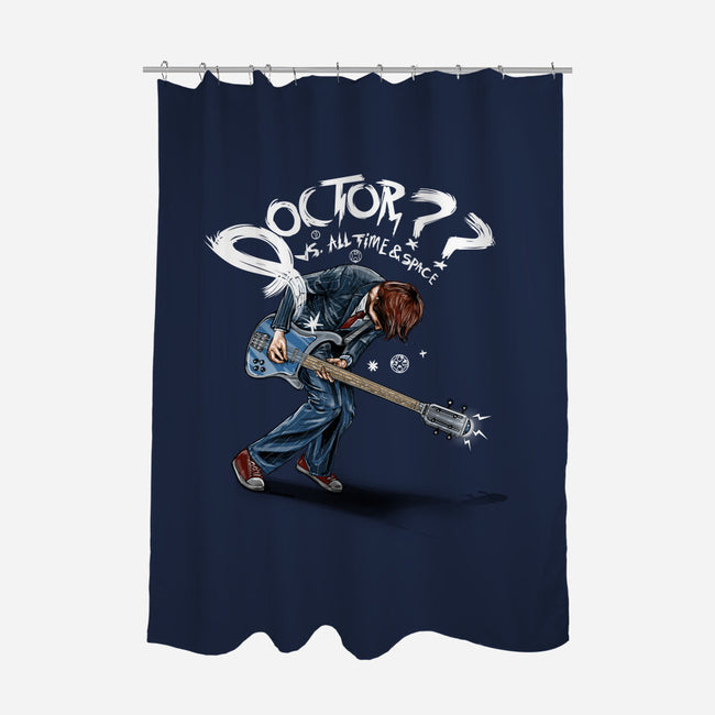Doctor??-none polyester shower curtain-onebluebird
