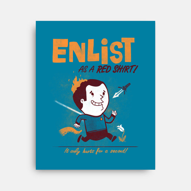 Enlist!-none stretched canvas-queenmob