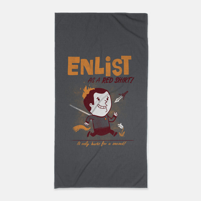 Enlist!-none beach towel-queenmob