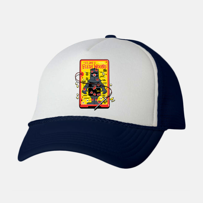 Flesh Wound-unisex trucker hat-Captain Ribman