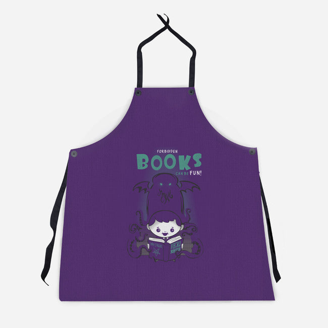 Forbidden Books are Fun!-unisex kitchen apron-queenmob