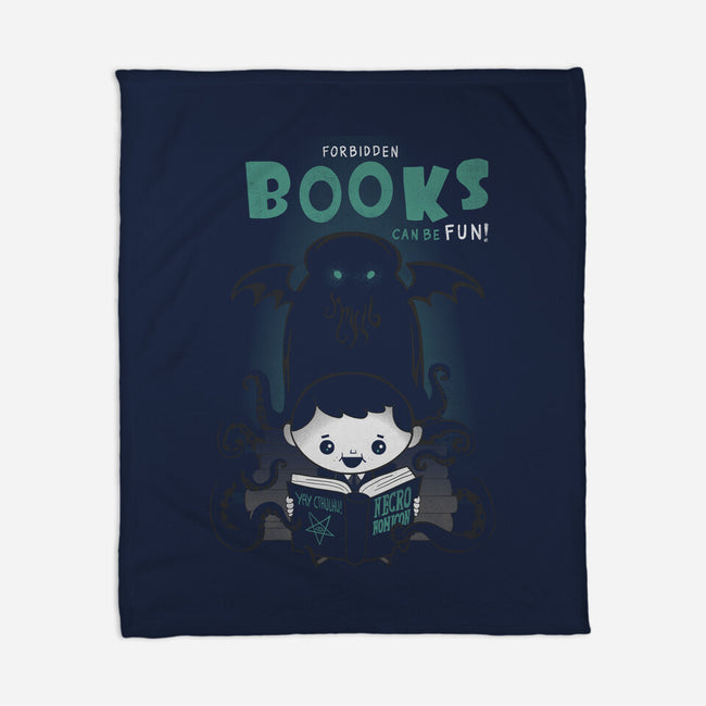 Forbidden Books are Fun!-none fleece blanket-queenmob