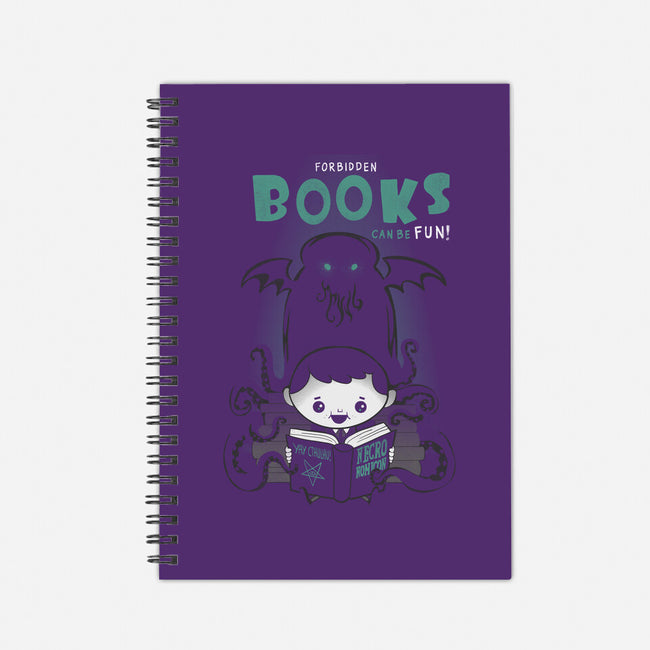 Forbidden Books are Fun!-none dot grid notebook-queenmob