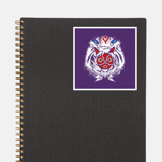 Forest Spirit Protector-none glossy sticker-InkOne