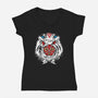 Forest Spirit Protector-womens v-neck tee-InkOne