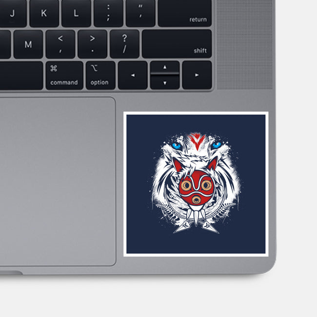 Forest Spirit Protector-none glossy sticker-InkOne