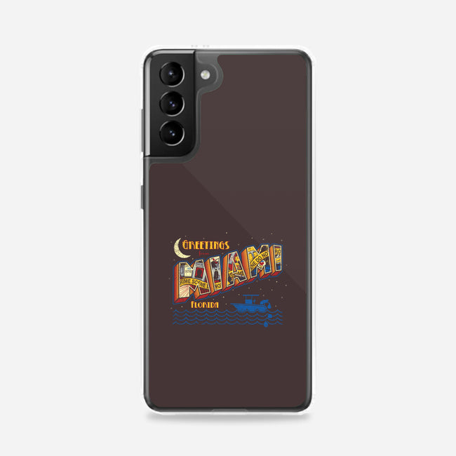 Greetings from Miami-samsung snap phone case-Bamboota