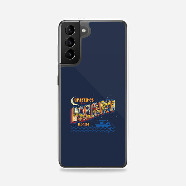 Greetings from Miami-samsung snap phone case-Bamboota