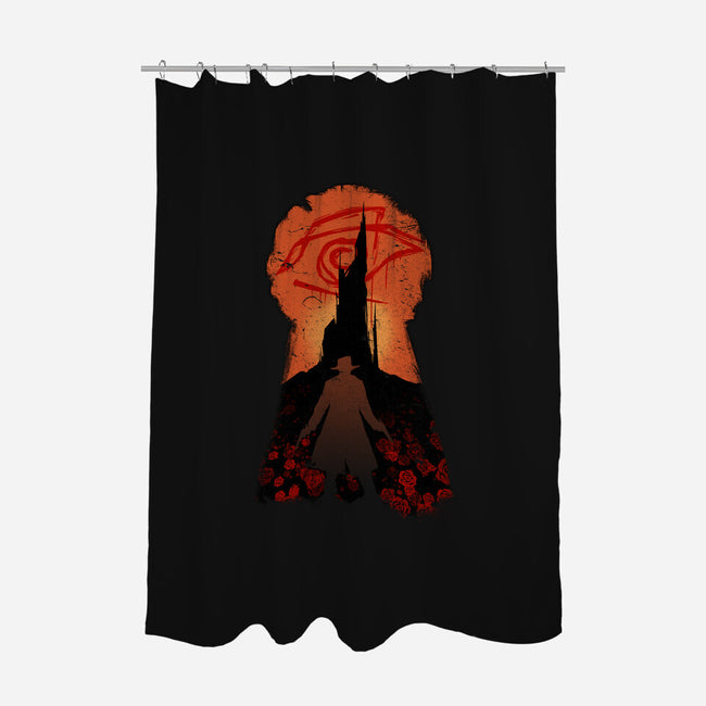 He Followed-none polyester shower curtain-MeganLara