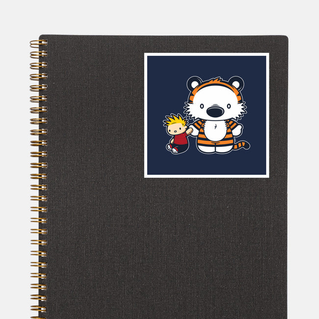 Hello Tiger-none glossy sticker-mikehandyart