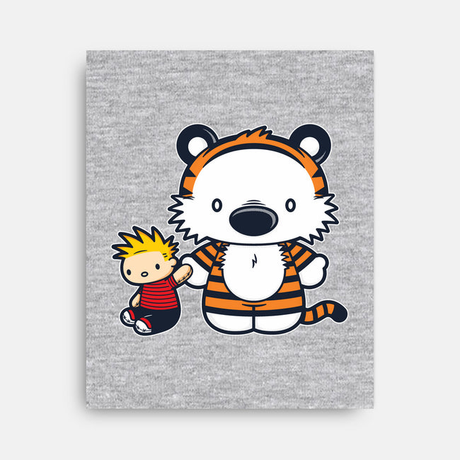 Hello Tiger-none stretched canvas-mikehandyart