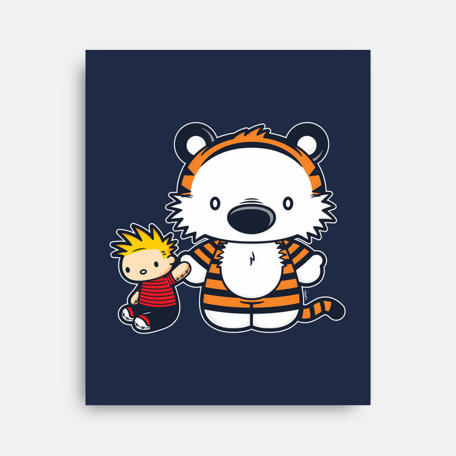 Hello Tiger-none stretched canvas-mikehandyart