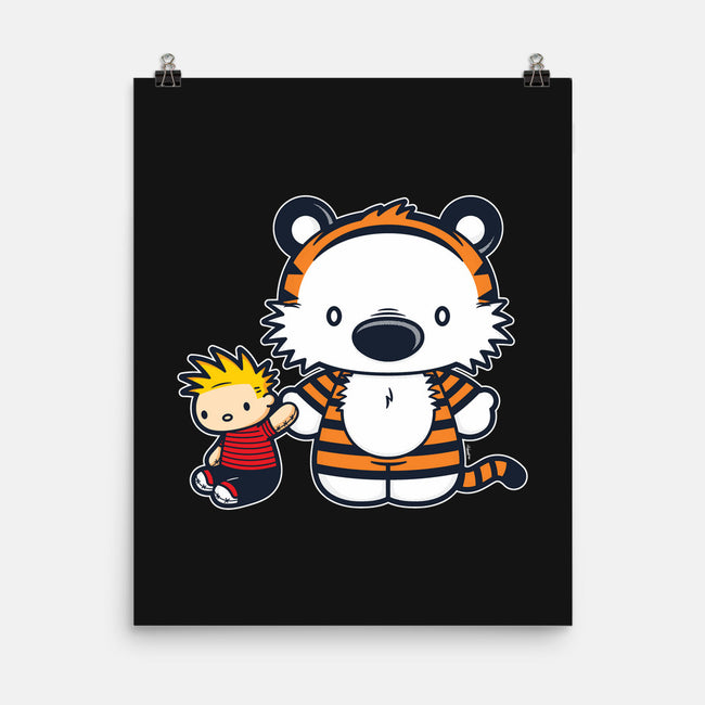 Hello Tiger-none matte poster-mikehandyart