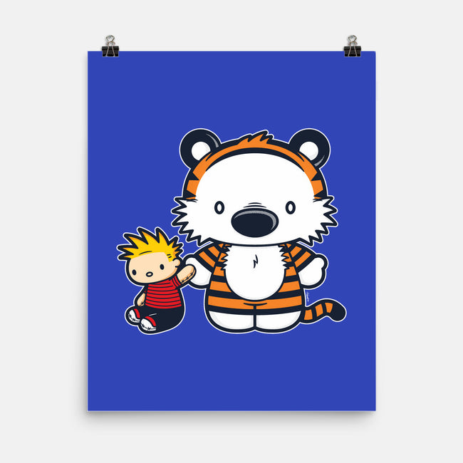Hello Tiger-none matte poster-mikehandyart