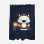 Hello Tiger-none polyester shower curtain-mikehandyart