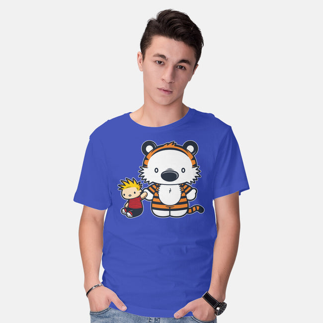 Hello Tiger-mens basic tee-mikehandyart