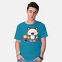 Hello Tiger-mens basic tee-mikehandyart