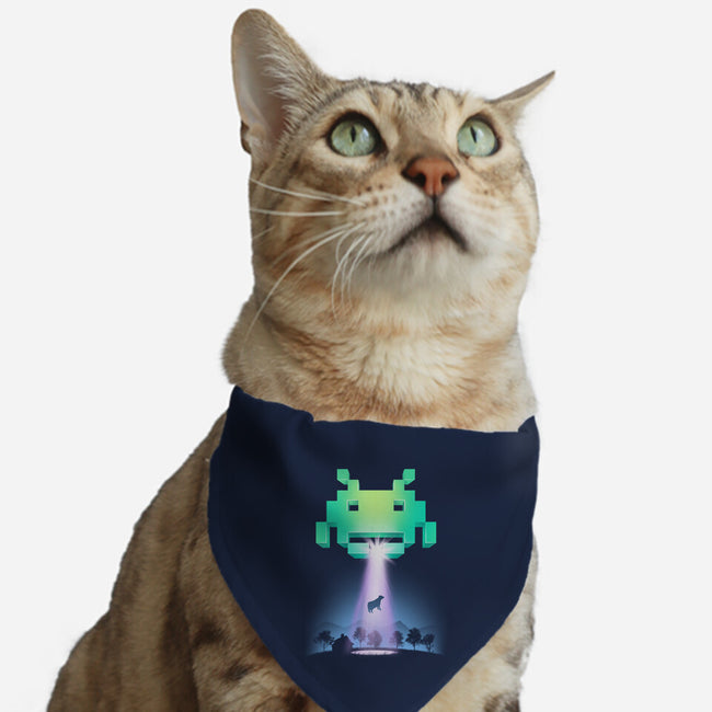Invaders from Space-cat adjustable pet collar-vp021