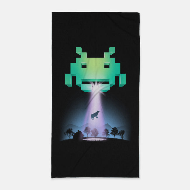 Invaders from Space-none beach towel-vp021