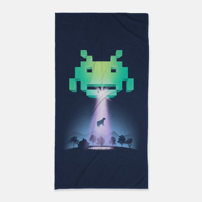 Invaders from Space-none beach towel-vp021