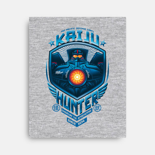 Kaiju Hunter-none stretched canvas-Bamboota