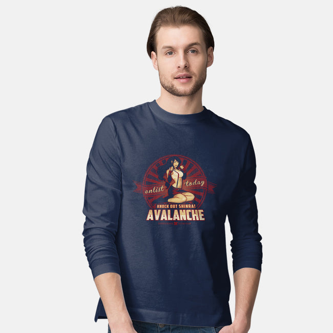 Knock Out Shinra!-mens long sleeved tee-MeganLara