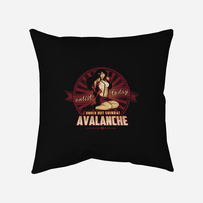 Knock Out Shinra!-none removable cover w insert throw pillow-MeganLara