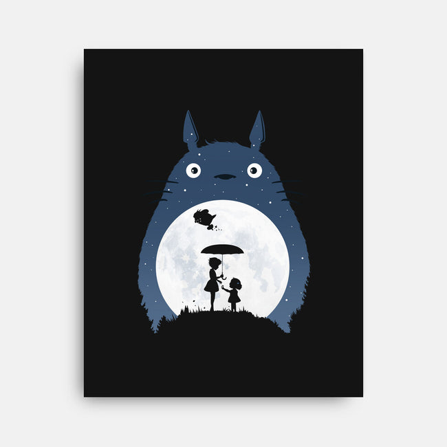 Moonlight Flight-none stretched canvas-Coconut_Design