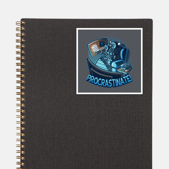 Procrastinate!!!-none glossy sticker-Bamboota