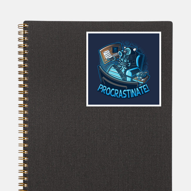 Procrastinate!!!-none glossy sticker-Bamboota