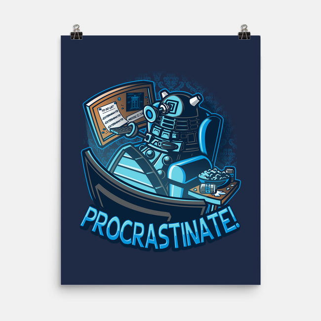 Procrastinate!!!-none matte poster-Bamboota