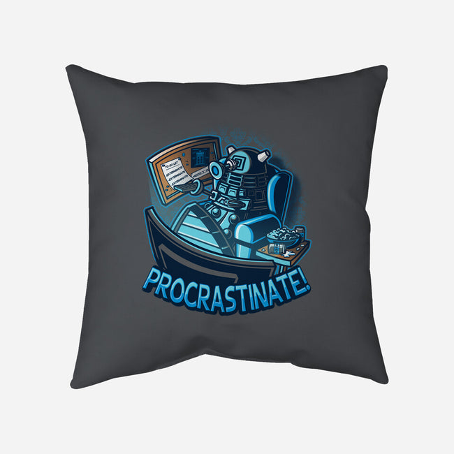 Procrastinate!!!-none removable cover w insert throw pillow-Bamboota