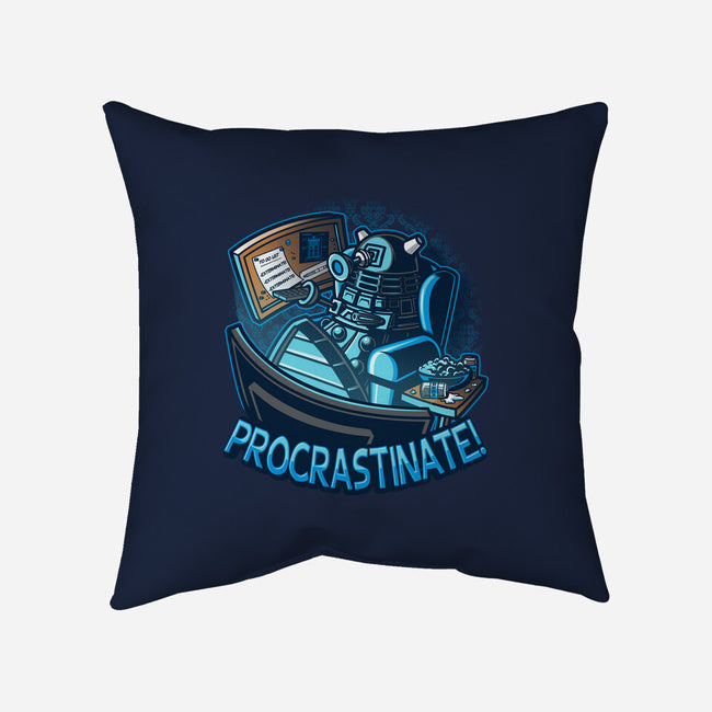 Procrastinate!!!-none removable cover throw pillow-Bamboota
