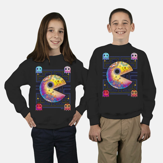 Pac Muertos-youth crew neck sweatshirt-MoniWolf