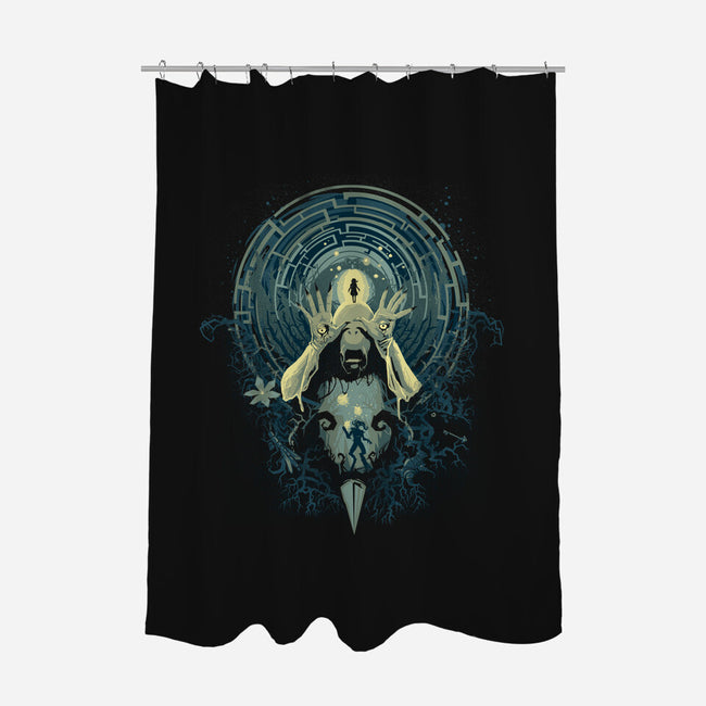 Pan's Nightmare-none polyester shower curtain-Harantula
