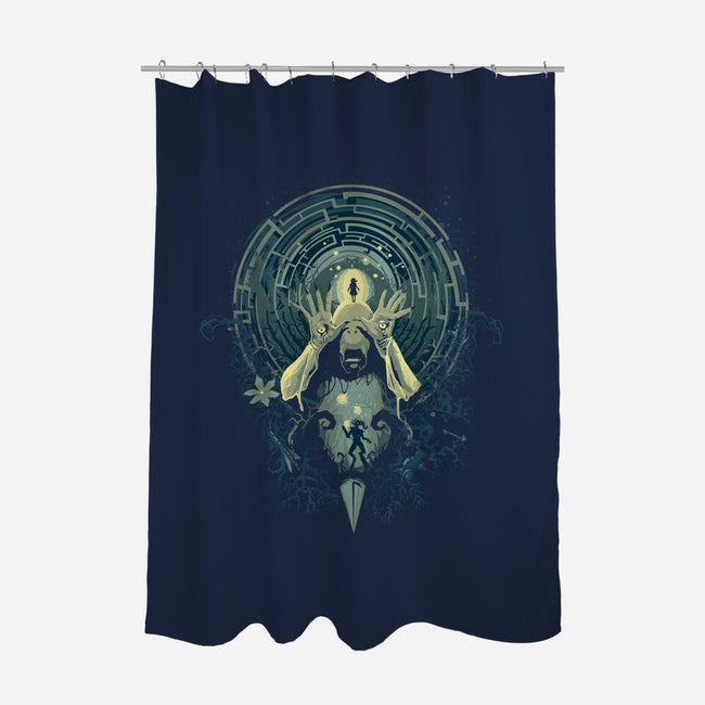 Pan's Nightmare-none polyester shower curtain-Harantula