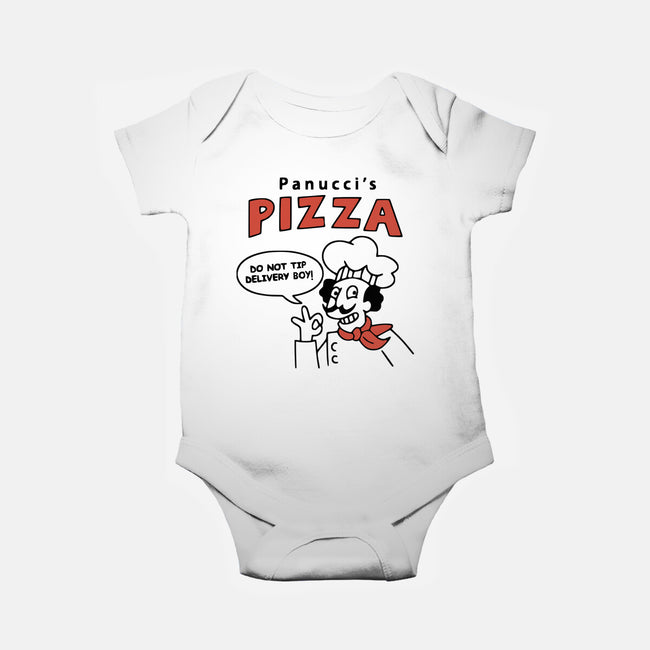 Panucci's Pizza-baby basic onesie-BlackJack-AD