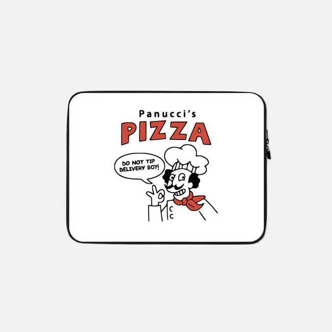 Panucci's Pizza-none zippered laptop sleeve-BlackJack-AD